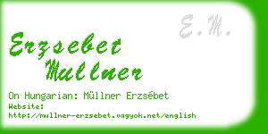 erzsebet mullner business card