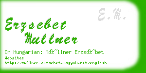 erzsebet mullner business card